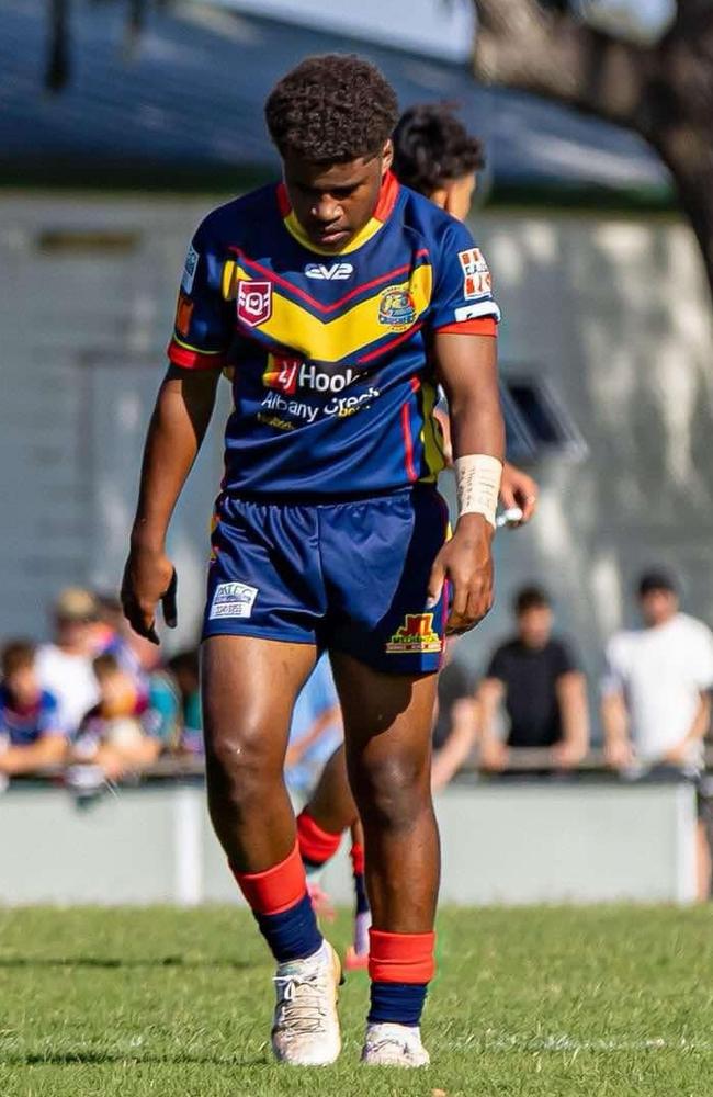 Rising rugby league talent Darius Birve.