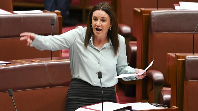 Senator Jacqui Lambie says the Albanese Government should close down Pine Gap if tariffs are put on Australia. Picture: NewsWire / Martin Ollman