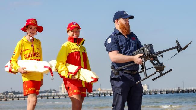 The record number of rescues has been helped by a boosted drone fleet. Picture: Ian Currie