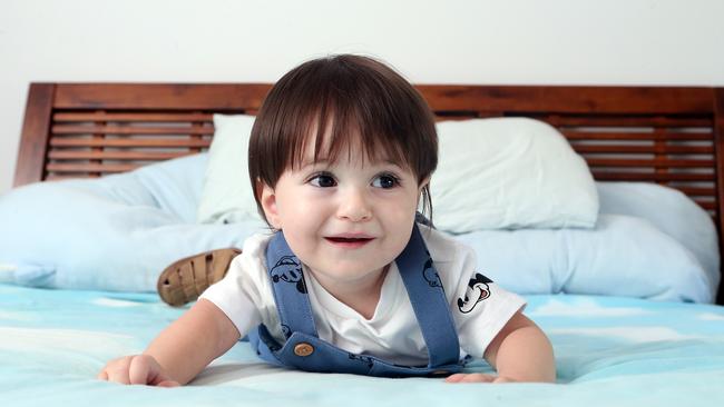 Christos Sparsi, 14 months old was one of the two winners for the Gold Coast toddler with the brightest eyes. 3 April 2022 Ashmore Picture by Richard Gosling