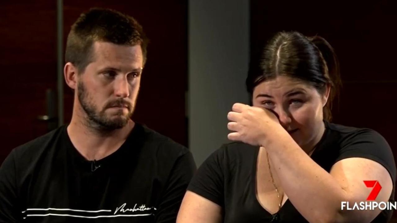 Ellie Smith, right, and Jake Gliddon. Picture: Channel 7