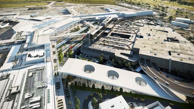 Image of how Melbourne Airport redevelopment could look in the future.