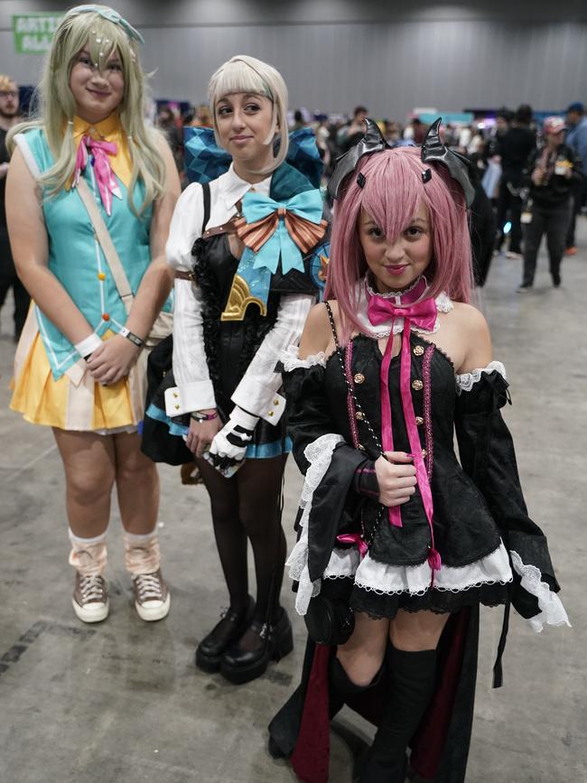 OZ Comic-Con Gallery. OZ comic at Melbourne Exhibition and Convention Centre. Hannah, Bella and Winter . Picture: Valeriu Campan