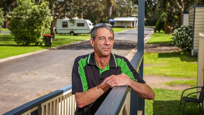 Millicent Lakeside Caravan Park owner Derek Sparkes. Picture: Tom Huntley