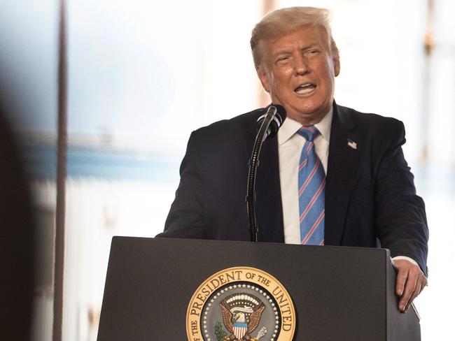 US President Donald Trump has suggested delaying the 20202 election. Picture: Getty Images/AFP