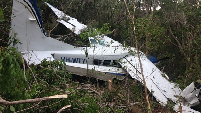 A seaplane crashed into trees at off Chance Bay in the Whitsundays in January 2016.