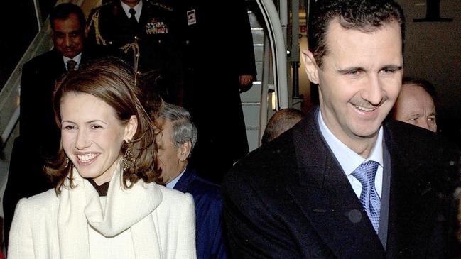 Assad and Asma in London in 2002.