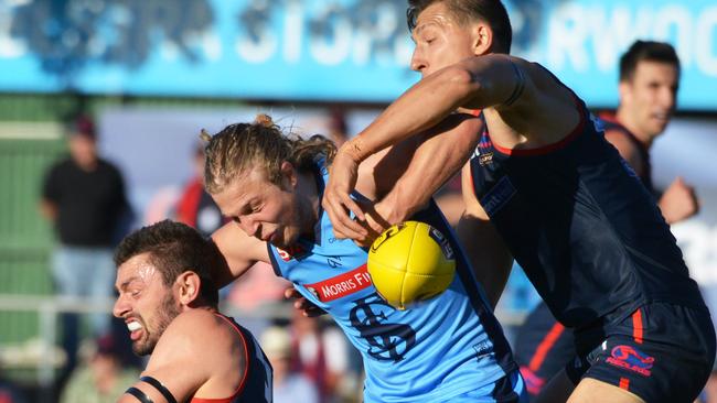 Jack Penfold is in a 23-man squad for Sturt. Picture: Brenton Edwards/AAP