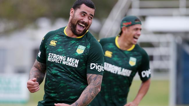 Smith played down Andrew Fifita’s Tonga switch. Picture: Stewart McLean