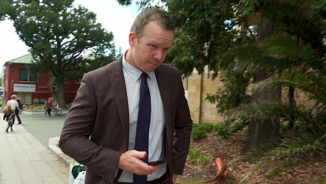 Daniel Houweling leaves Wollongong Local Court on November 18.