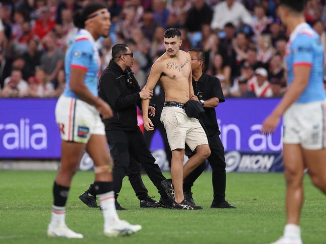 NRL stars respond to pitch invader incident