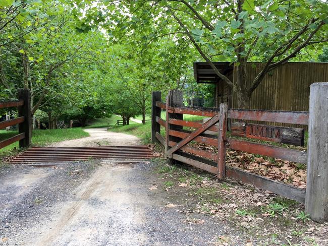 The farm at Ravensdale which had proved a sanctuary for Wran following her release from jail. Picture: Richard Noone