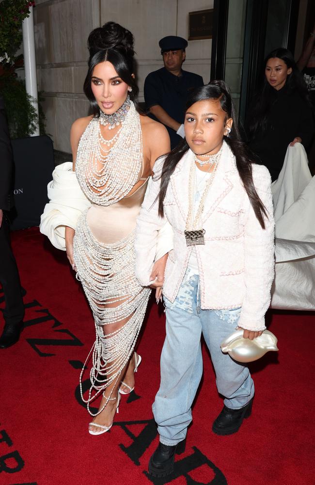 Ironically, Kim took North as her date to the event. Picture: MEGA/GC Images