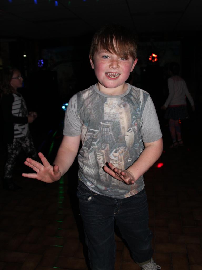 Sharn Ball had a great time dancing at the Blue Light Disco on Friday night. Photo Erin Smith / Stanthorpe Border Post