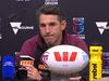 Maroons coach snaps back in fiery exchange