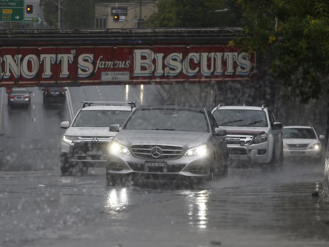 Parramatta Road is prone to heavy traffic, particularly in the wet. Picture: John Appleyard