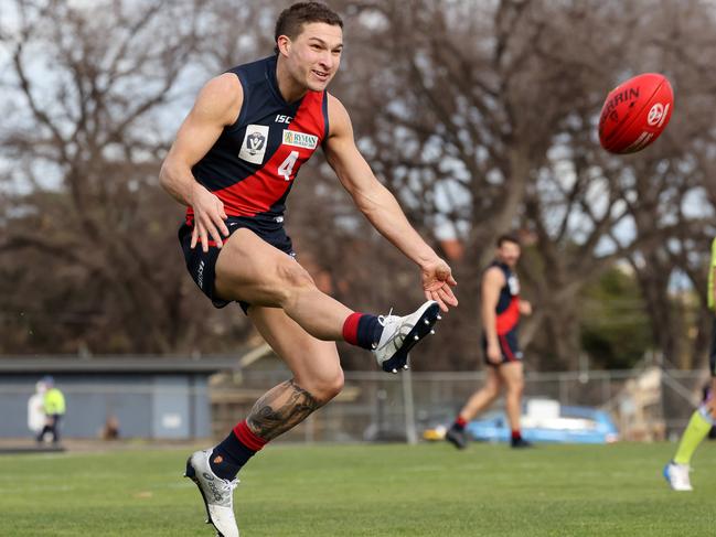 VFL Football, Coburg v Carlton at Piranha Park, Coburg 03 July 2021. CoburgÃs Sam Lowson in action. Picture : George Salpigtidis