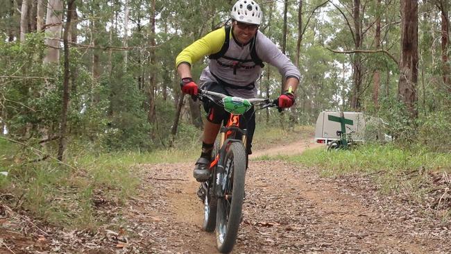 Action from the 2017 Trailstar Woolgoolga Enduro mountain bike bike event.