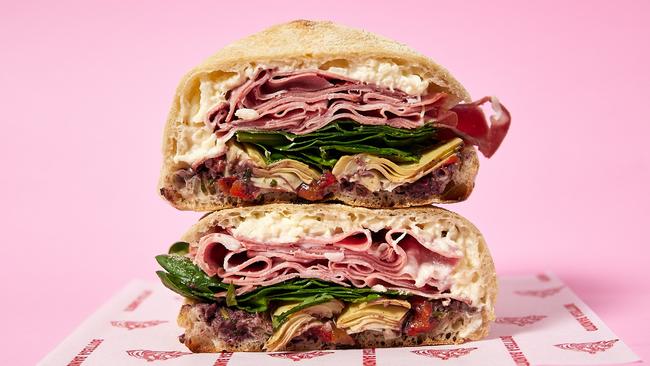 One of the delicious sandwiches at Bottega Bandito. Picture: Supplied