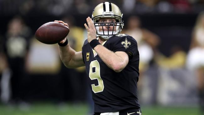 Saints quarterback Drew Brees in action against Atlanta Falcons in New Orleans. Picture: Getty Images