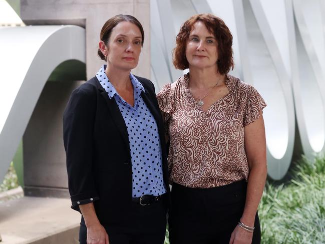 Susie Forte and Senior Constable Cath Nielsen. Picture: Liam Kidston