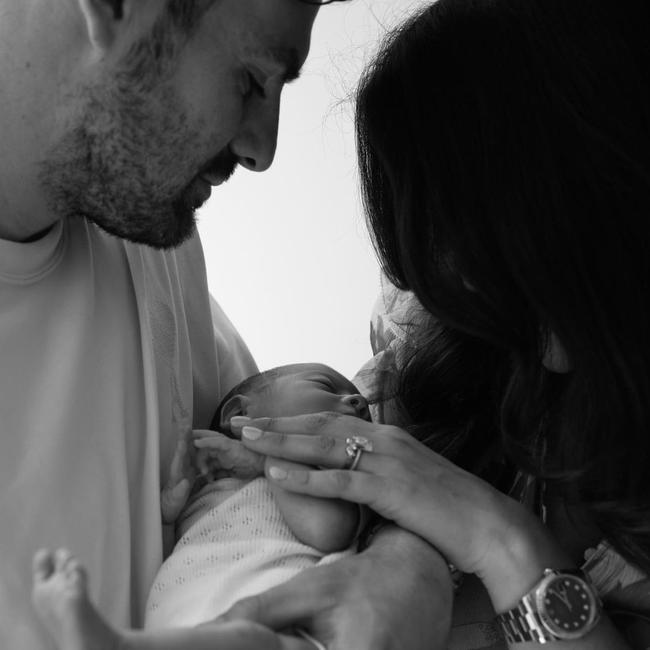 Stephen and Rebecca Coniglio with Amira.