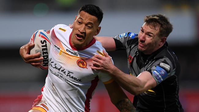 Israel Folau’s push to return to the NRL ended abruptly on Wednesday Picture: Getty Images