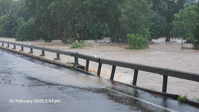 TWO: The Ollera Ck bridge on Sunday afternoon, Feb 2. Credit: Simone Lennox