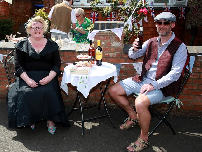 Northampton residents celebrate VE Day. Picture: Getty