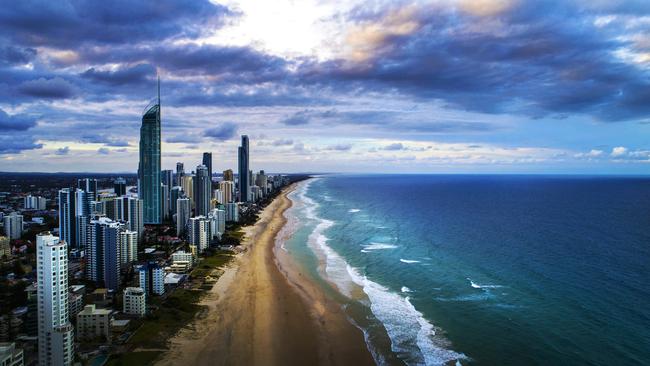 Weather - Gold Coast.Surfers Paradise - drone.Picture: NIGEL HALLETT