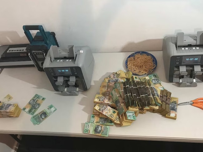 AFP found $6.1 million in cash at Jarrad James Jessen’s mother’s house in the northern Perth suburb of Girrawheen. Picture: Supplied