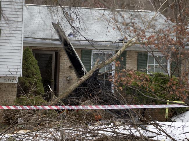 The wreckage of the small plane crash. (AP Photo/Jose Luis Magana)