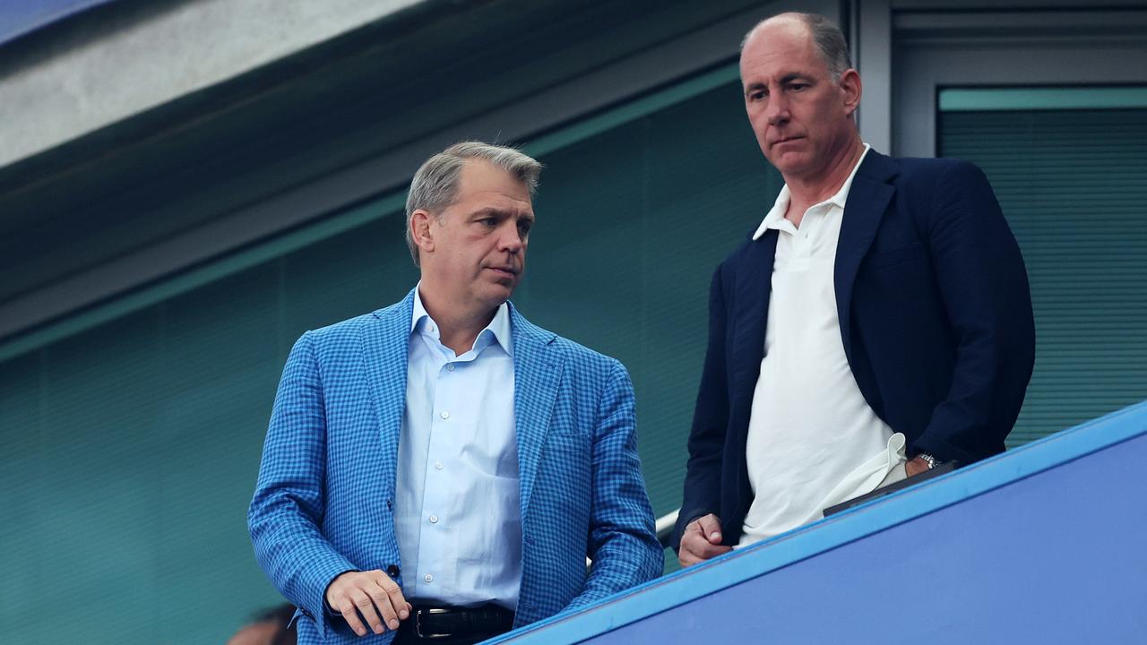 Todd Boehly, owner of Chelsea, watches on. (Photo by Julian Finney/Getty Images)