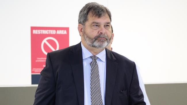 Chief Justice Tim Carmody arrives at the Brisbane International Airport. Photographer: Liam Kidston.