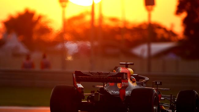 Night racing is a fixture in Abu Dhabi with its Grand Prix stop at night. Daniel Ricciardo of Australia driving the (3) Aston Martin Red Bull Racing RB14 TAG Heuer on track during practice for the Abu Dhabi Formula One Grand Prix at Yas Marina Circuit on November 23, 2018 in Abu Dhabi, United Arab Emirates. (Photo by Charles Coates/Getty Images)