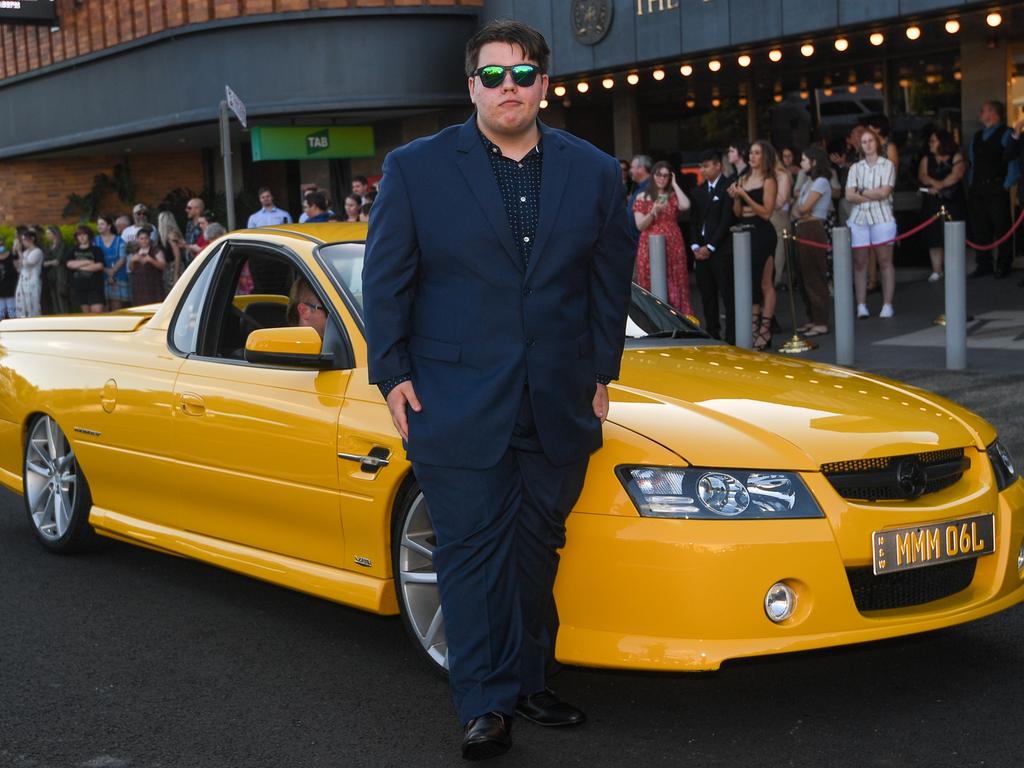 Connor Hall arrives for the Kadina High formal.