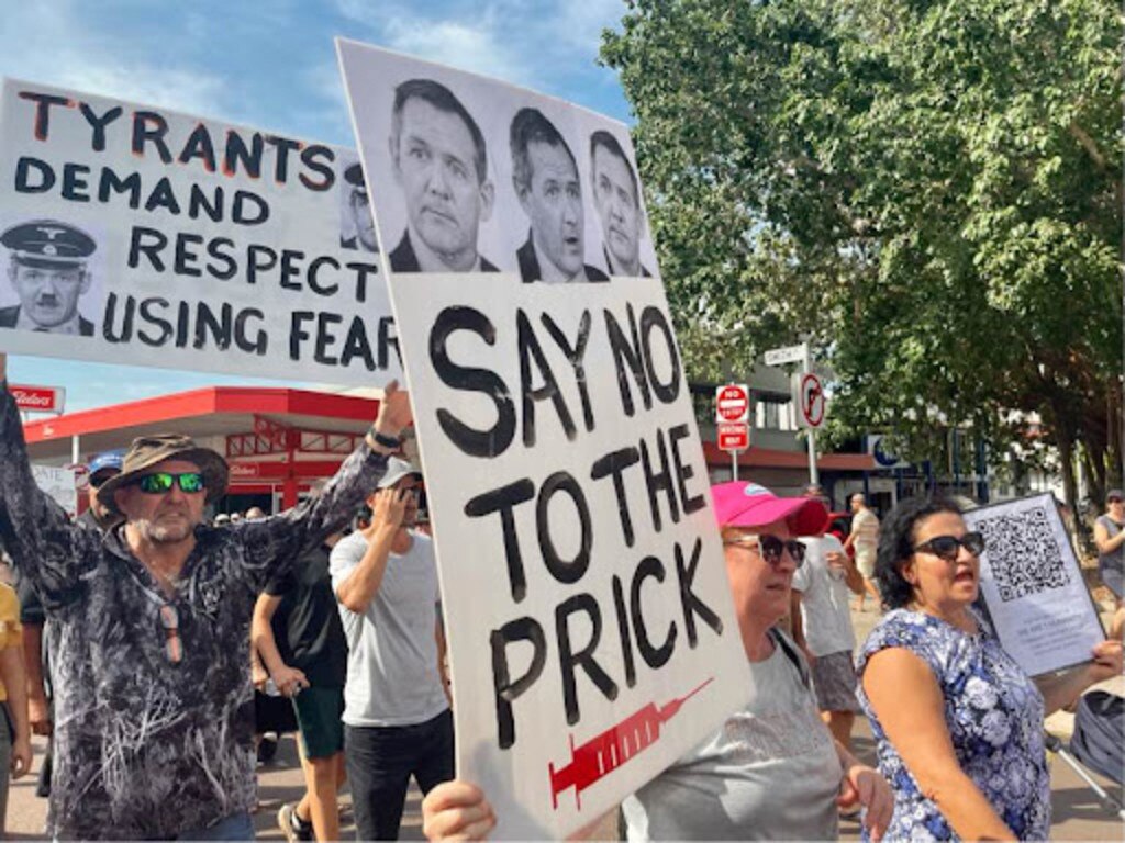 Faces of Darwin's Freedom Rally, Saturday 30 October 2021