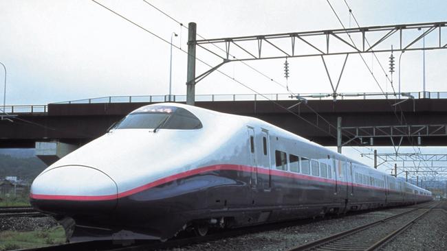 The State Government will fund a study into a Geelong-Melbourne high-speed rail link. (Pictured: a Japanese bullet train)