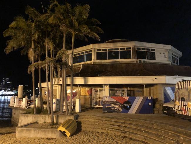 Transport for NSW has hired private security guards to protect the abandoned former Sea Life Aquarium site as its owner, Transport for NSW, is still to finalises plans for the site. Picture: Jim O'Rourke