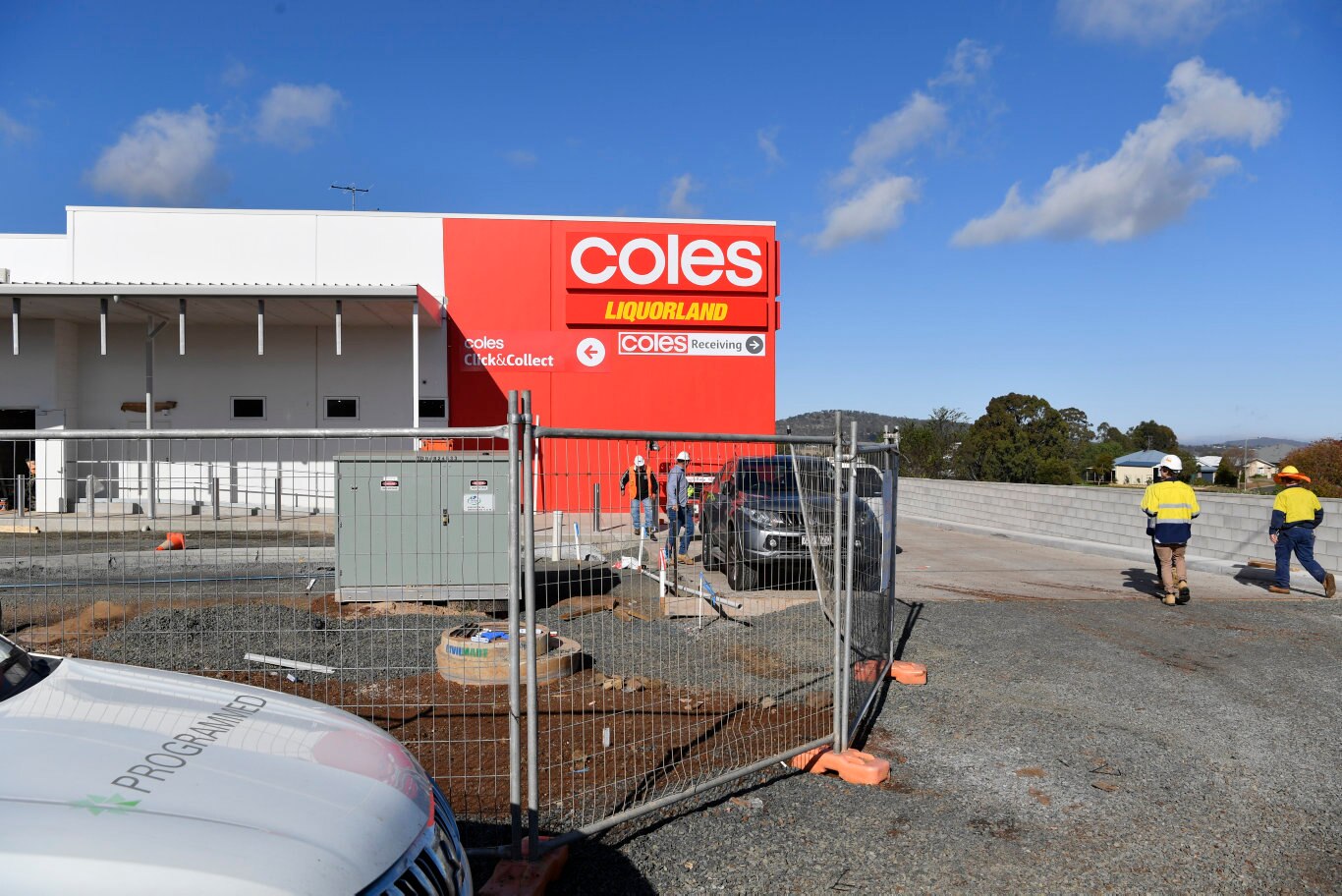 A Coles supermarket under construction in Glenvale, Wednesday, June 17, 2020. Picture: Kevin Farmer