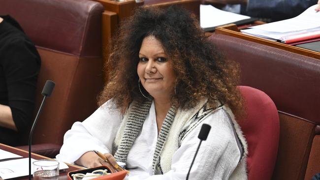 Federal Indigenous Australians Minister Malarndirri McCarthy at Parliament House in Canberra. Picture: Martin Ollman