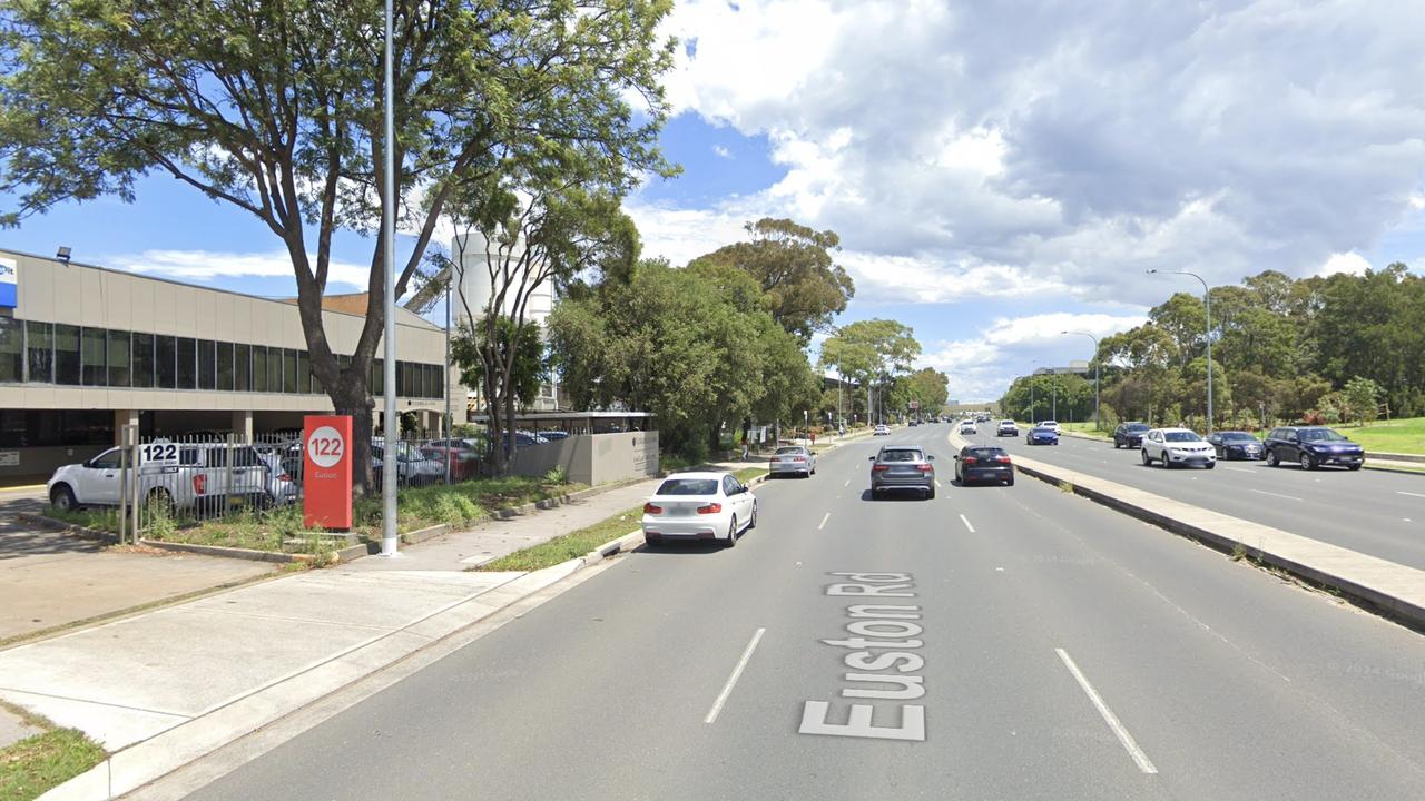 A circled street number in Sydney is confusing speed systems in new cars. Photo: Google Maps