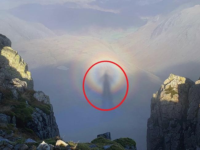 The ghost that was seen in the sky.