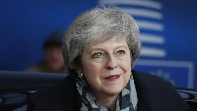 British Prime Minister Theresa May arrives for an EU summit in Brussels, Friday, Dec. 14, 2018. European Union leaders have offered Theresa May sympathy but no promises, as the British prime minister seeks a lifeline that could help her sell her Brexit divorce deal to a hostile U.K. Parliament. Picture: Alastair Grant, AP