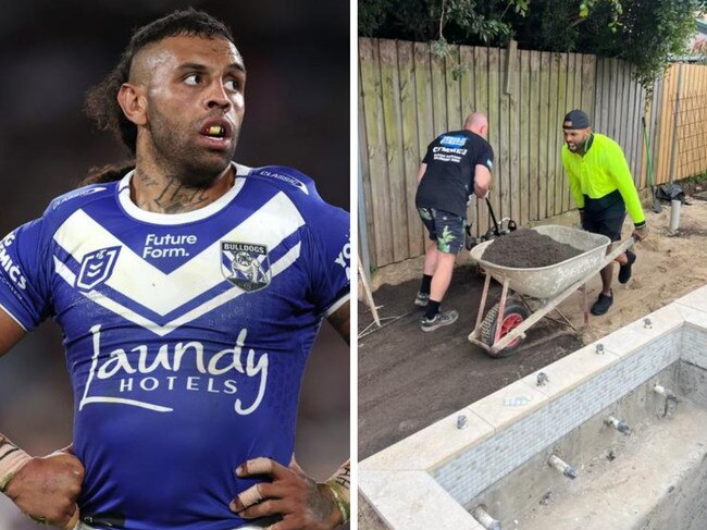 Josh Addo-Carr is working as a labourer.