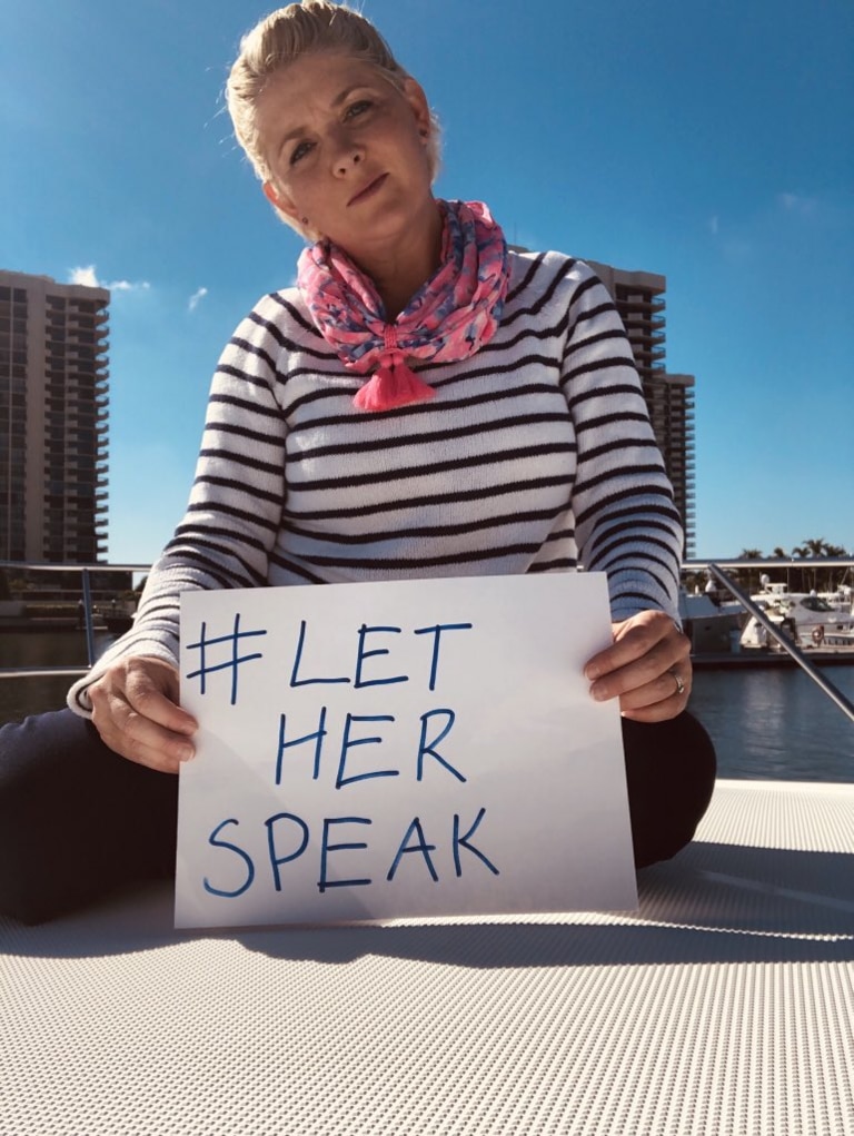 Sarah Monahan has joined the #LetHerSpeak campaign. Picture: Supplied