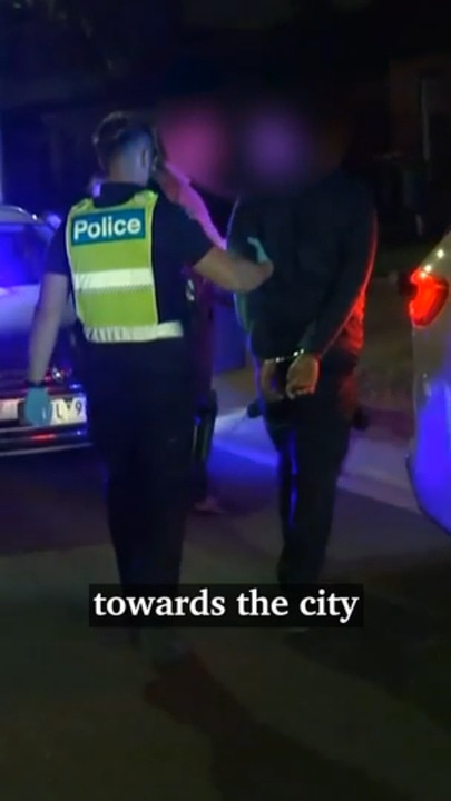 Moment Police arrest teens involved in wild Melbourne West pursuit