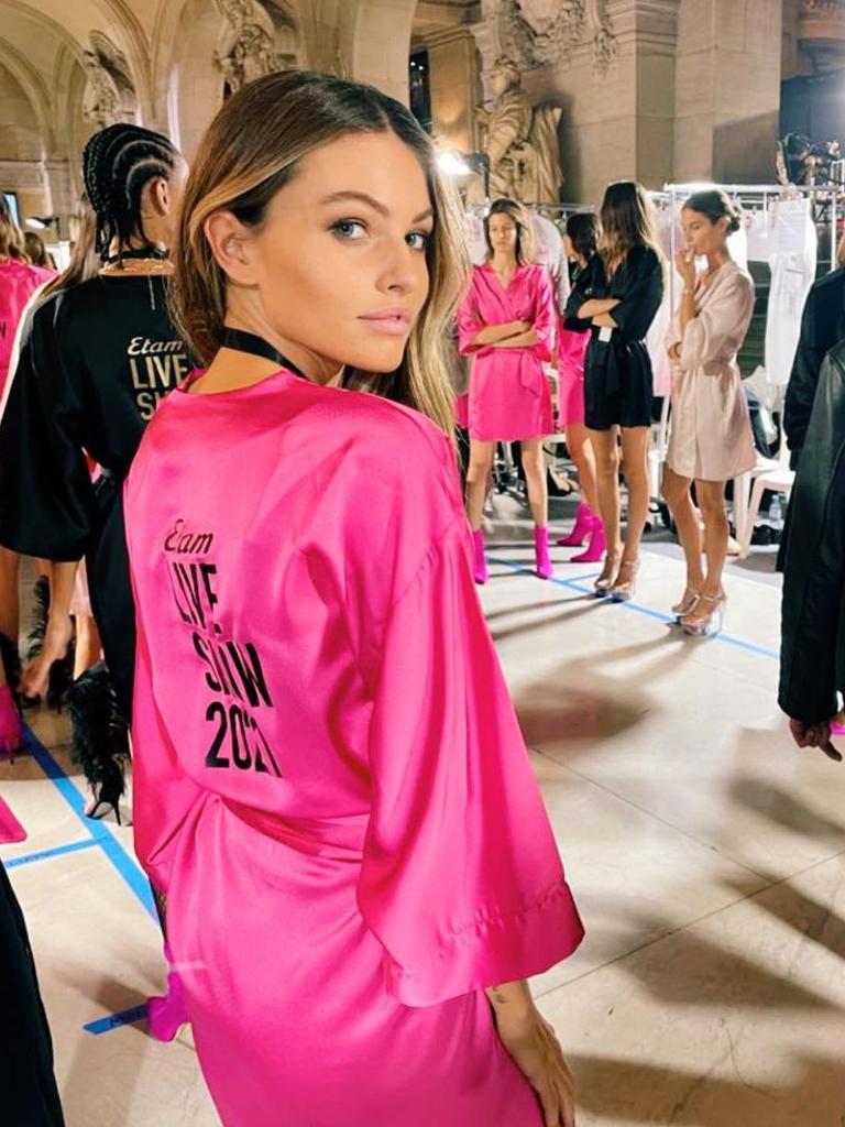 She shared several behind-the-scenes snaps on social media. Picture: Instagram/ThylaneBlondeau