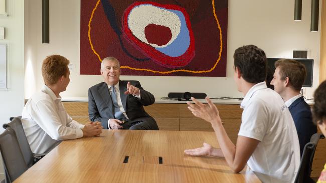 Prince Andrew visiting Bond University today. Picture: supplied