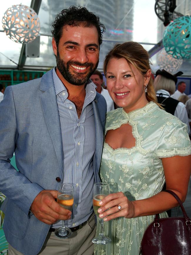 Sally and Pierre Hawach at Magic Millions event. Photo: David Clark